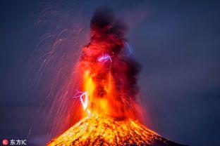 火山爆发视频,壮丽景象与自然力量